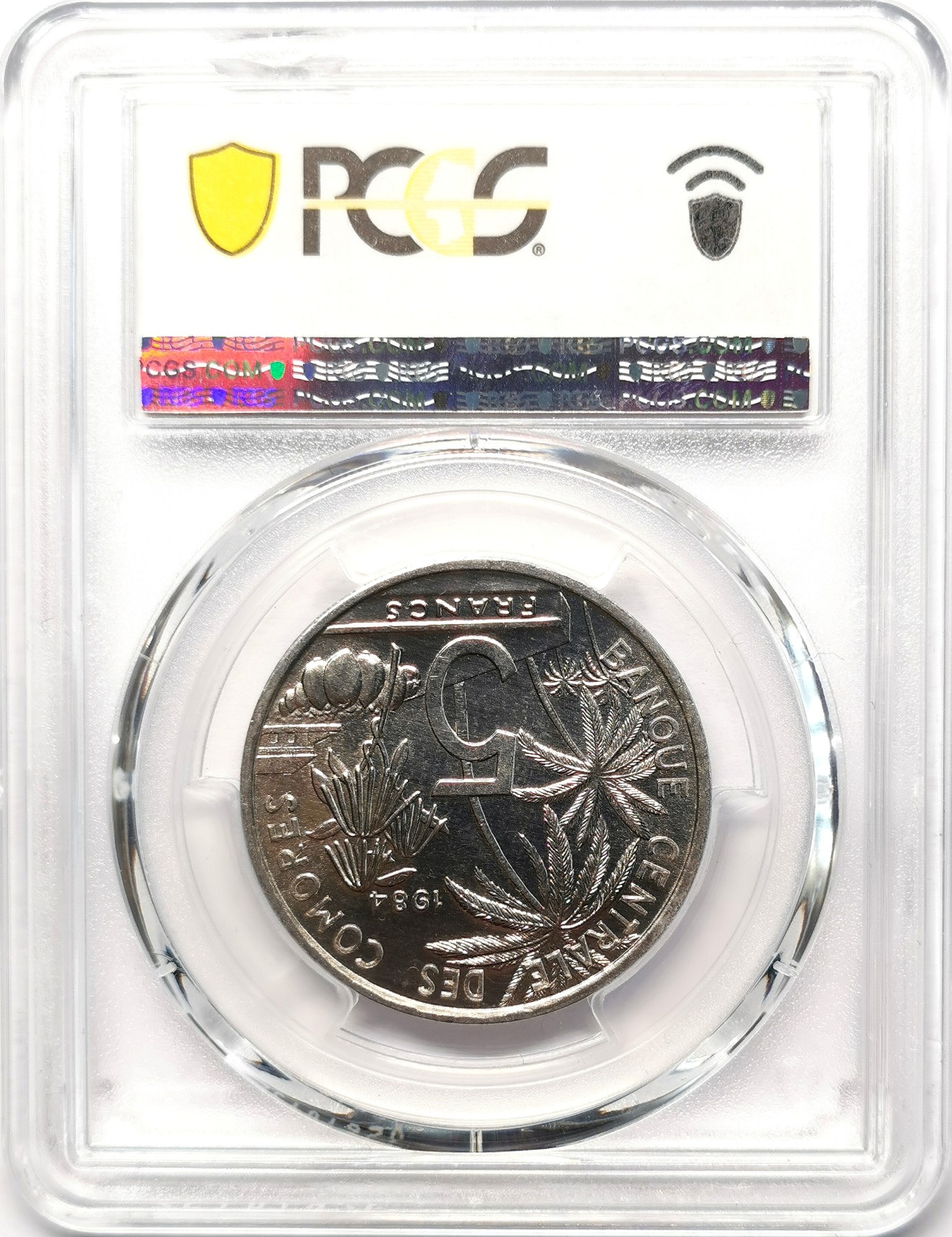 凡希社世界钱币微拍第二百五十五期 1984科摩罗空棘鱼5法郎PCGS-MS64