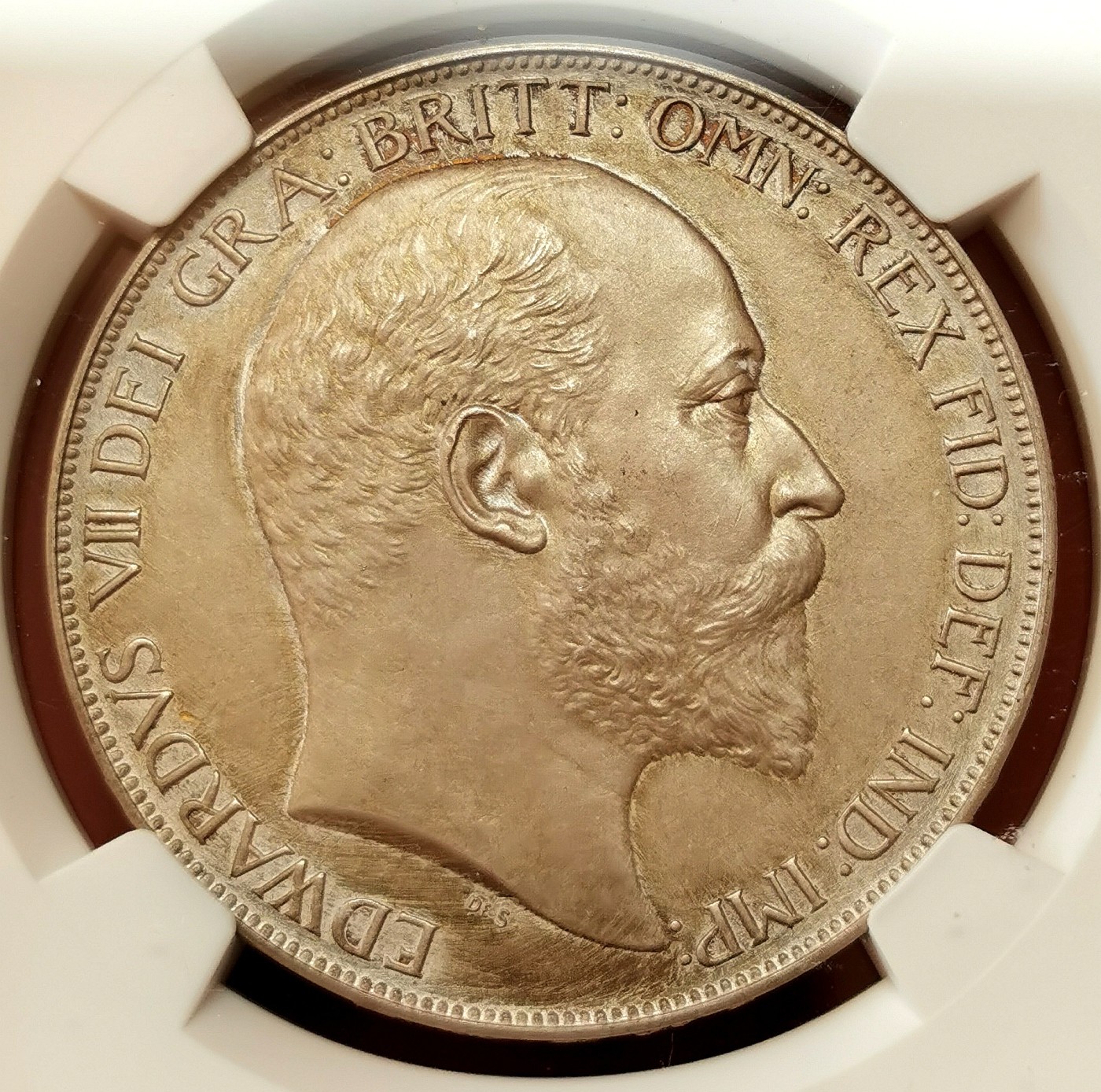 凡希社世界钱币微拍第二百五十五期 1902英国爱七马剑精铸NGC-PF63Matte