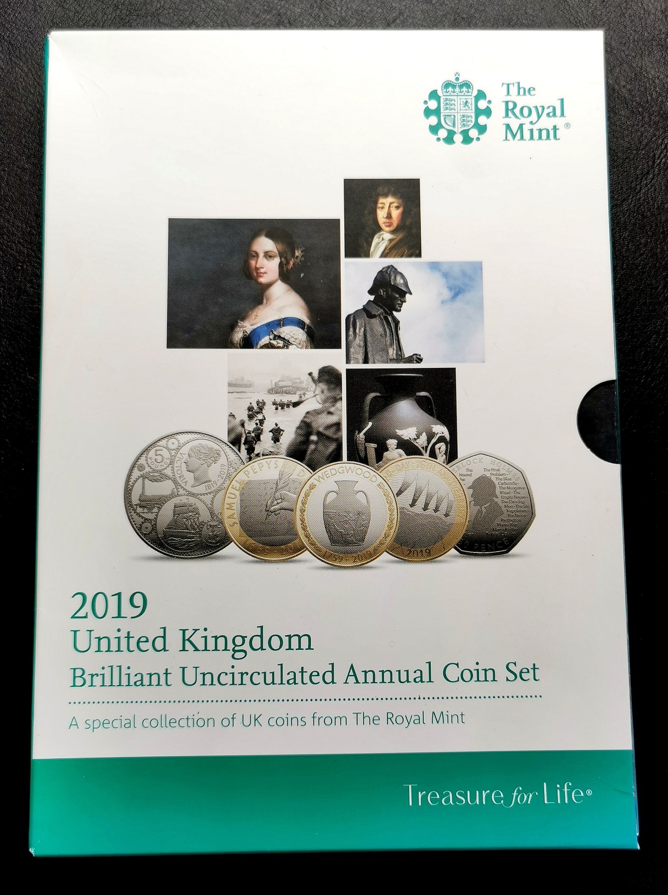 凡希社世界钱币微拍第二百五十五期 2019英国流通套装MINT SET年册原厂包装全品！