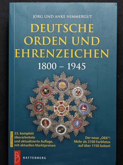 【北京钱博会拍卖周】【德藏】世界币章拍卖第60期(全场顺丰包邮) - 全新塑封 德国1800-1945年勋章目录 全书约1160页
