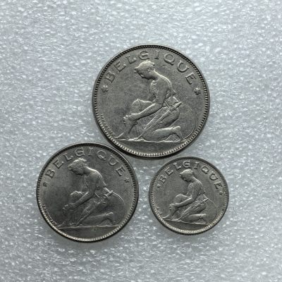 【铜匠收藏】第『63』散币 少量批发局《接受代拍 代送NGC评级》 - 比利时 法郎 3枚 镍币