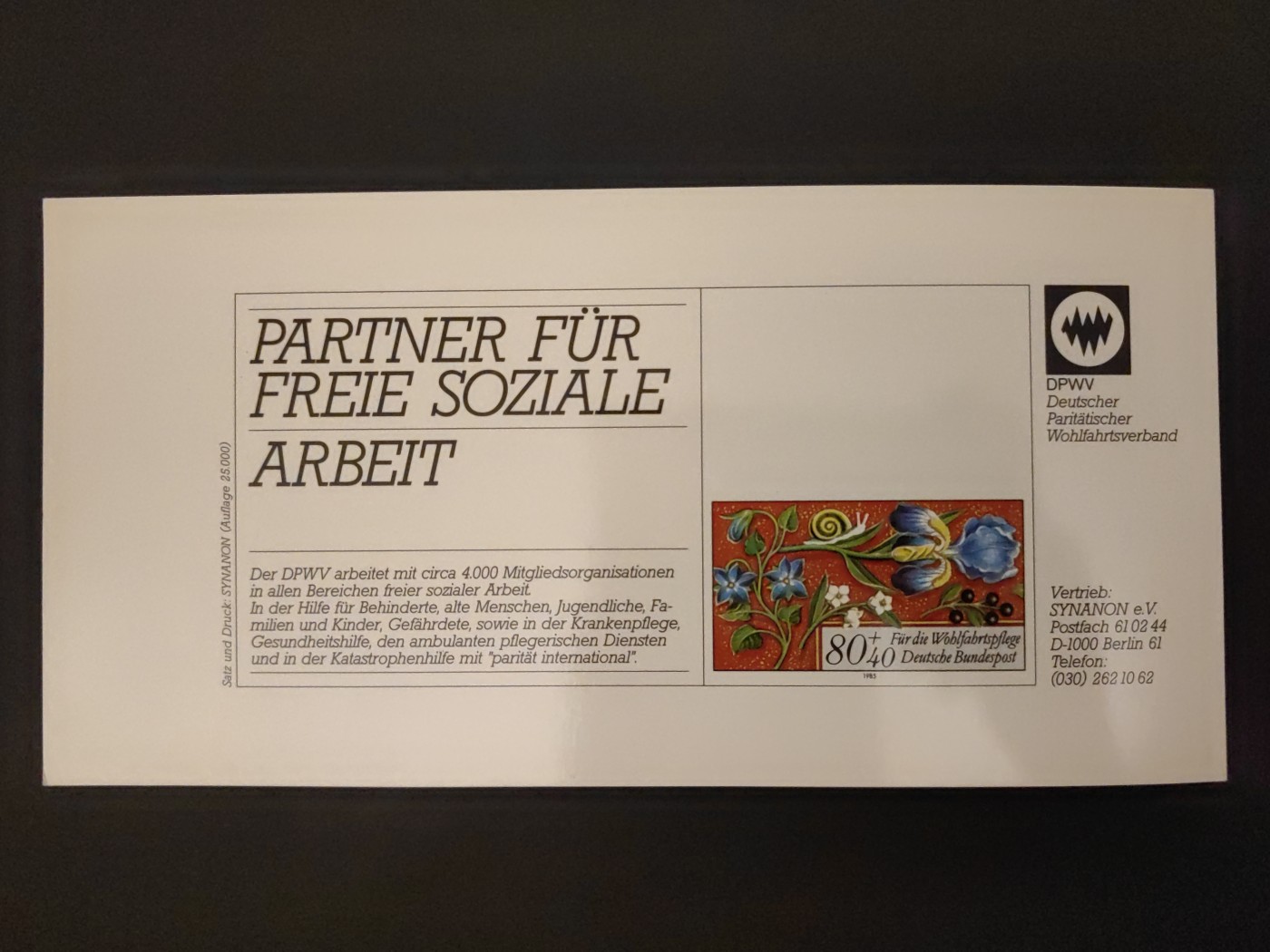 经典邮品专场（拍卖）第③②场 德国1985年 微型装饰画