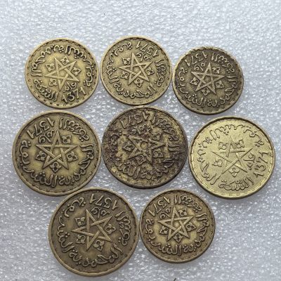 【铜匠收藏】第『63』散币 少量批发局《接受代拍 代送NGC评级》 - 摩洛哥 法郎 8枚 铜币