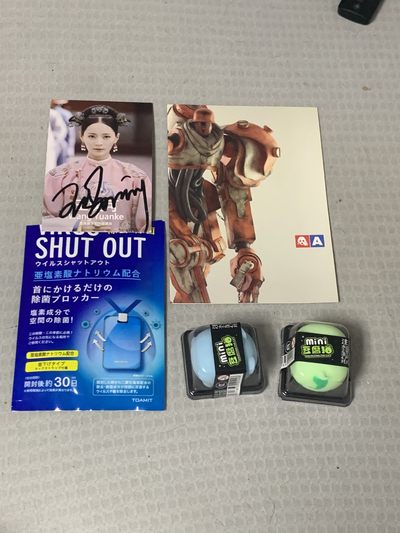 零元拍：王嫒可 亲笔签名 宣传卡，拍中就送日本消毒片，3A精美产品册，解压豆腐猫 - 零元拍：王嫒可 亲笔签名 宣传卡，拍中就送日本消毒片，3A精美产品册，解压豆腐猫