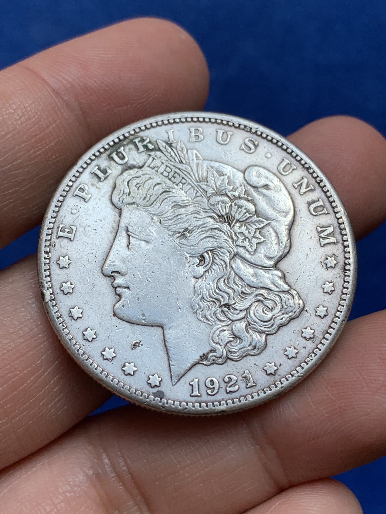 《竞宝斋》第218场-周日，周一 2场 (全场包邮) 美国1921年 摩根 1美元 大银币