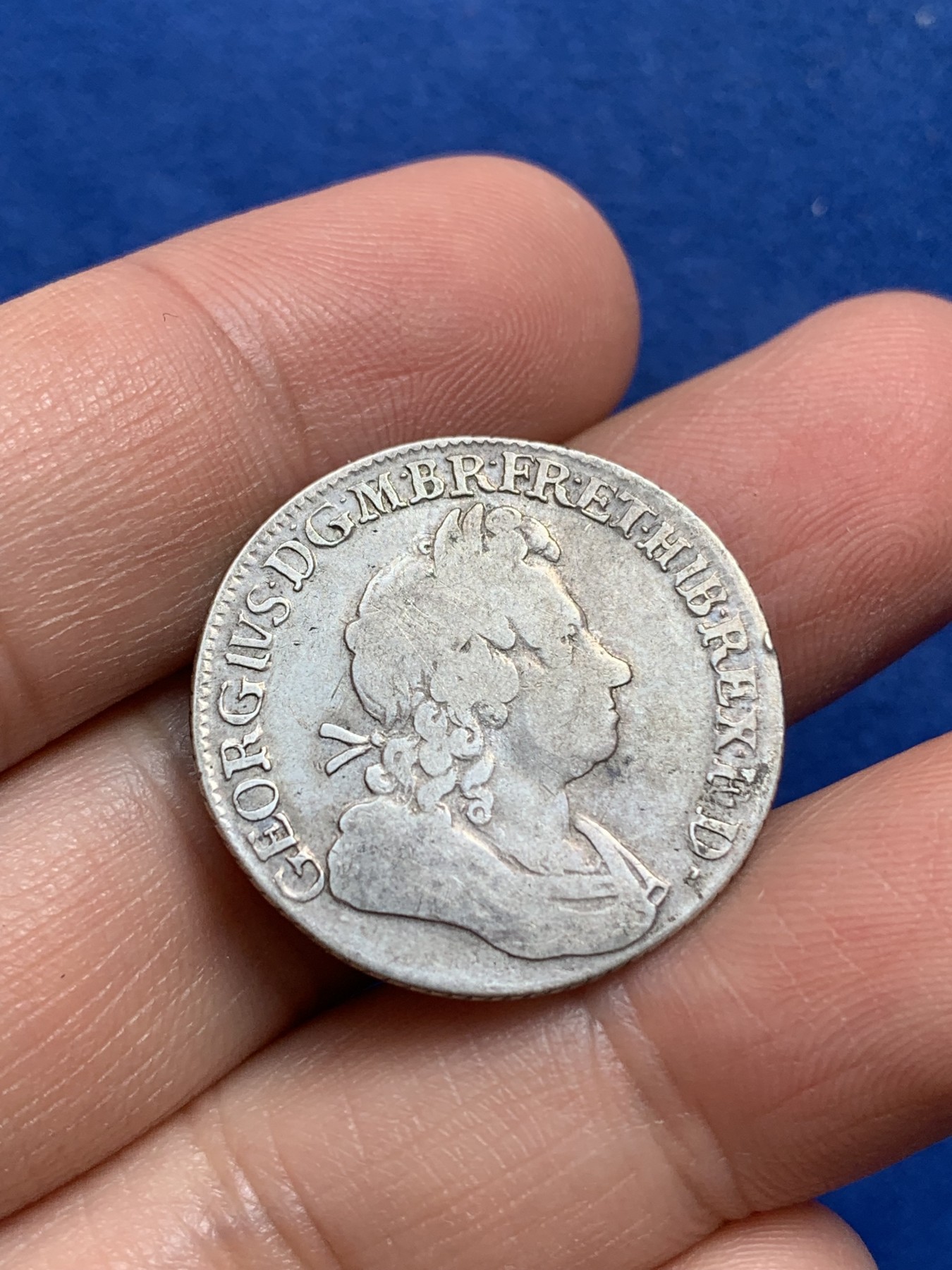 《竞宝斋》第218场-周日，周一 2场 (全场包邮) 英国 1723 乔治一世SSC版 1先令银币 少见品种