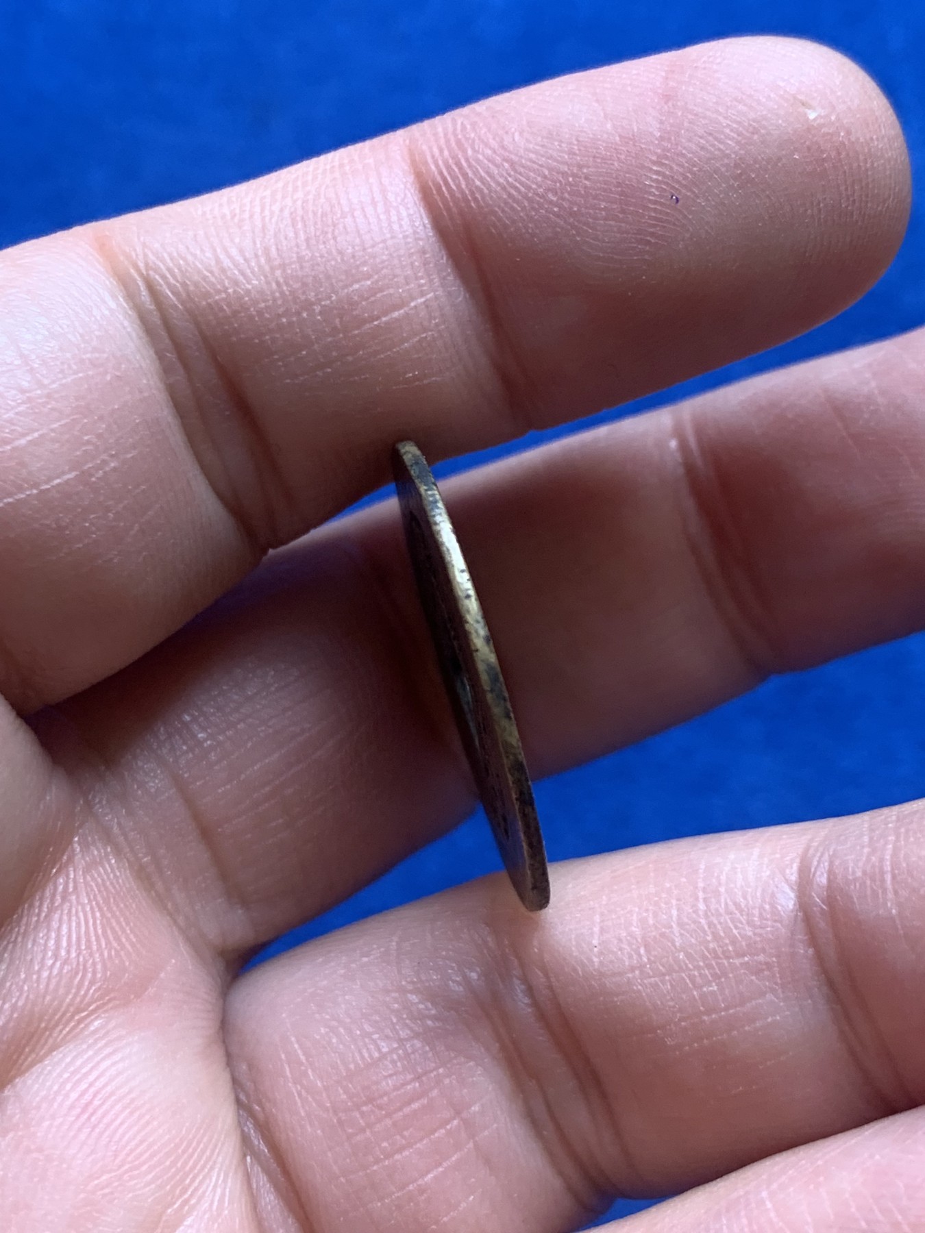 《竞宝斋》第218场-周日，周一 2场 (全场包邮) 两枚一组 日本天保通宝 当百 + 康熙通宝  罗汉钱 26.3mm 厚1.1mm  4.05克