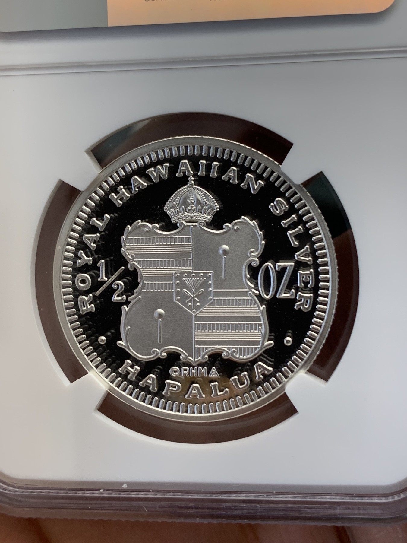 《竞宝斋》第218场-周日，周一 2场 (全场包邮) 冠军分 NGC PF69 夏威夷王国1996年半盎司精制银币