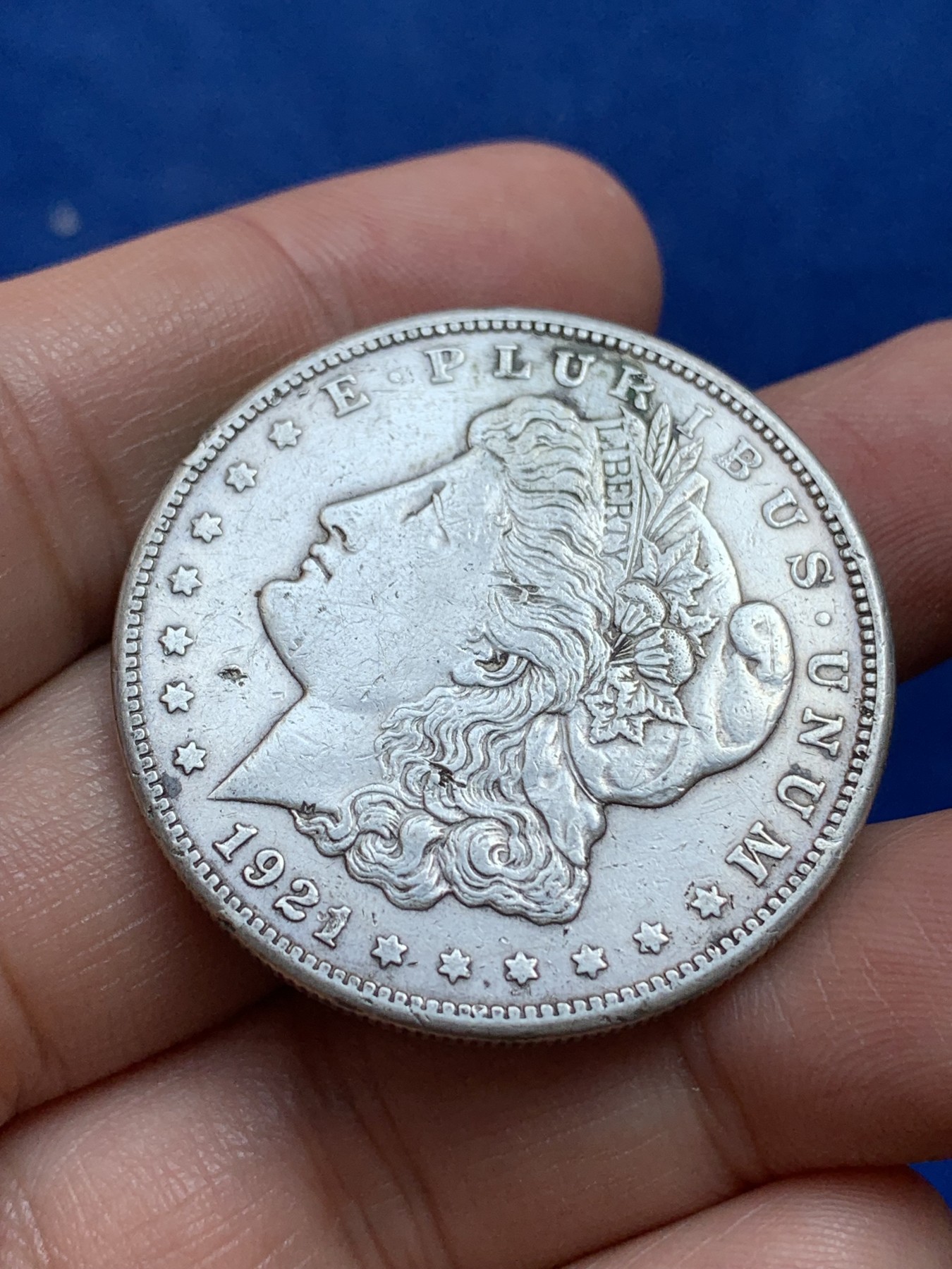 《竞宝斋》第218场-周日，周一 2场 (全场包邮) 美国1921年 摩根 1美元 大银币