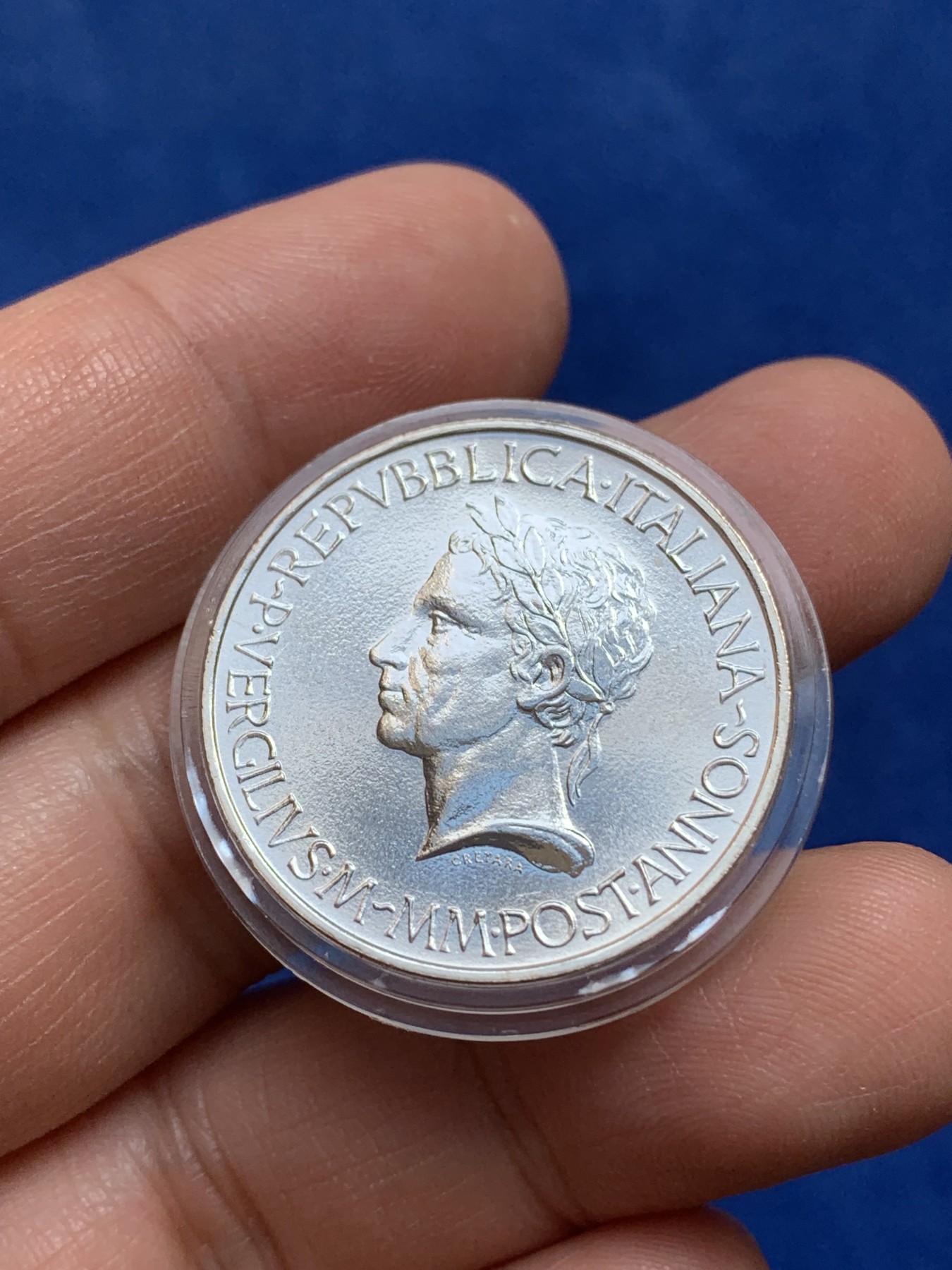 《竞宝斋》第218场-周日，周一 2场 (全场包邮) 意大利 1981年牛马500里拉银币