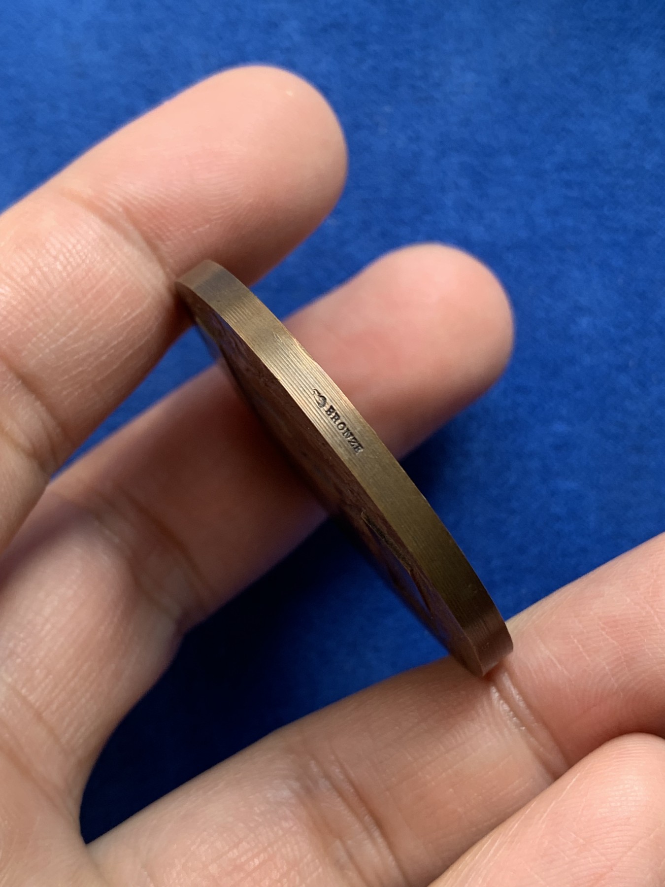 《竞宝斋》第218场-周日，周一 2场 (全场包邮) 两枚一组 法国天使银章（40.6mm 34.5g 丰饶角银标）+铜章（41mm 39.3g 丰饶角铜标），统计学纪念