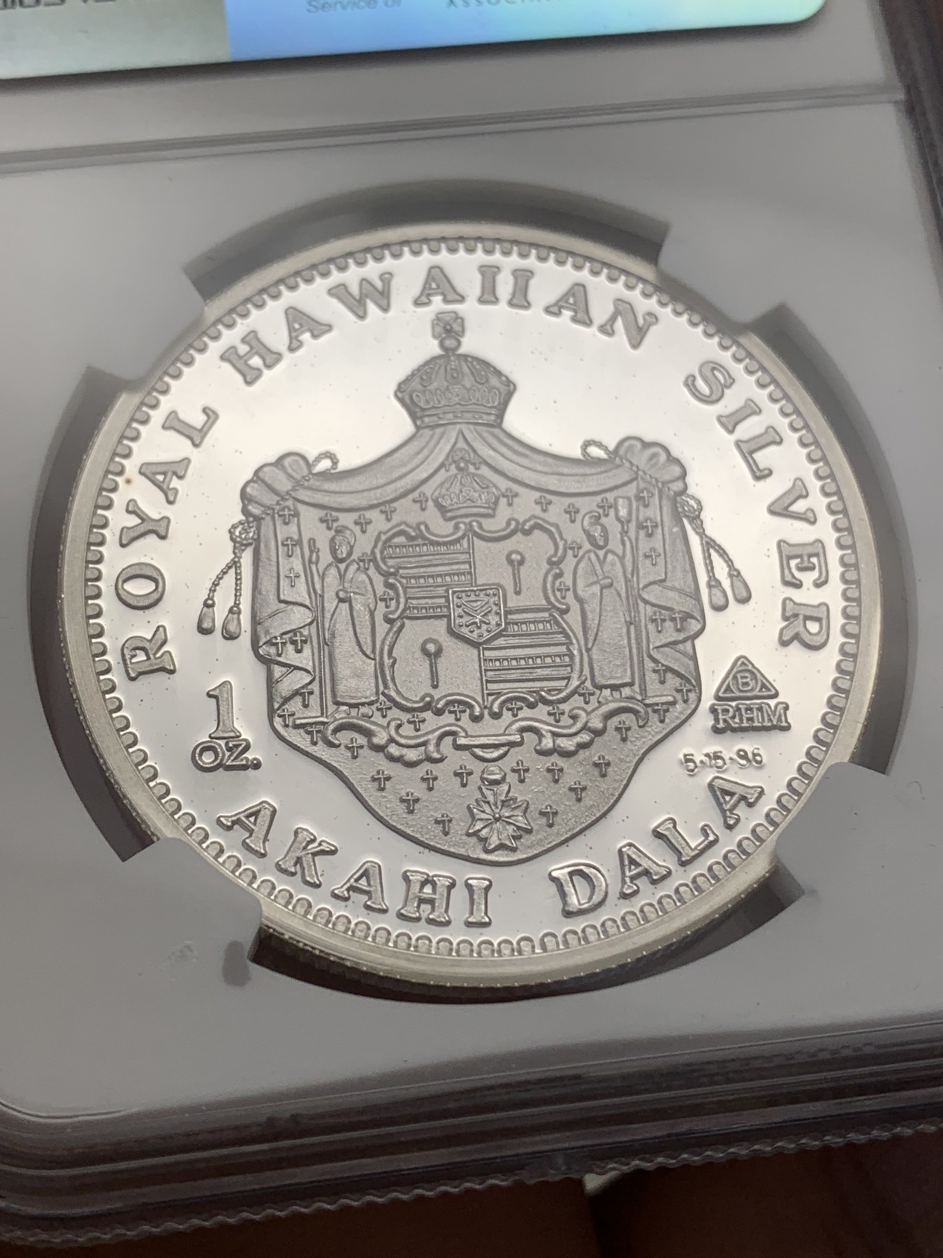 《竞宝斋》第218场-周日，周一 2场 (全场包邮) 冠军分 NGC PF69 夏威夷王国1996年1盎司精制银币