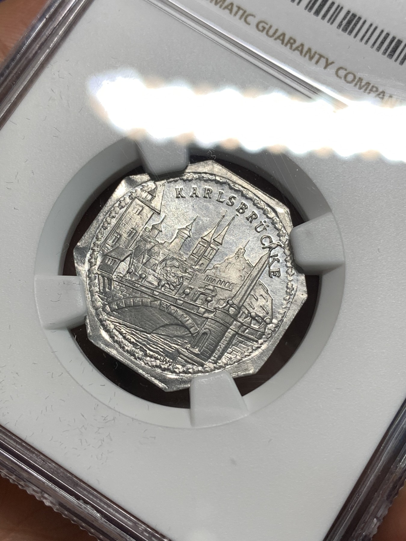 《竞宝斋》第218场-周日，周一 2场 (全场包邮) NGC-MS65 1920年德国紧急状态时期，纽伦堡20芬尼，景观系列