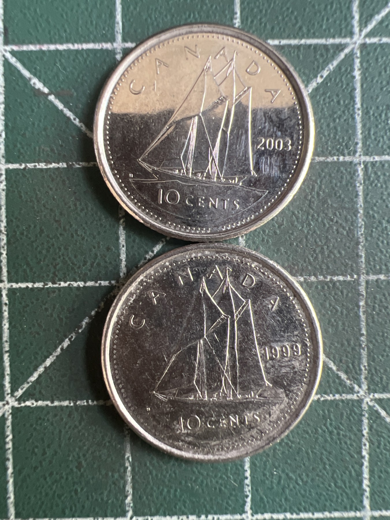 第469期 硬币专场 （无押金，捡漏，全场50包邮，偏远地区除外，接收代拍业务） 加拿大十分两枚不同