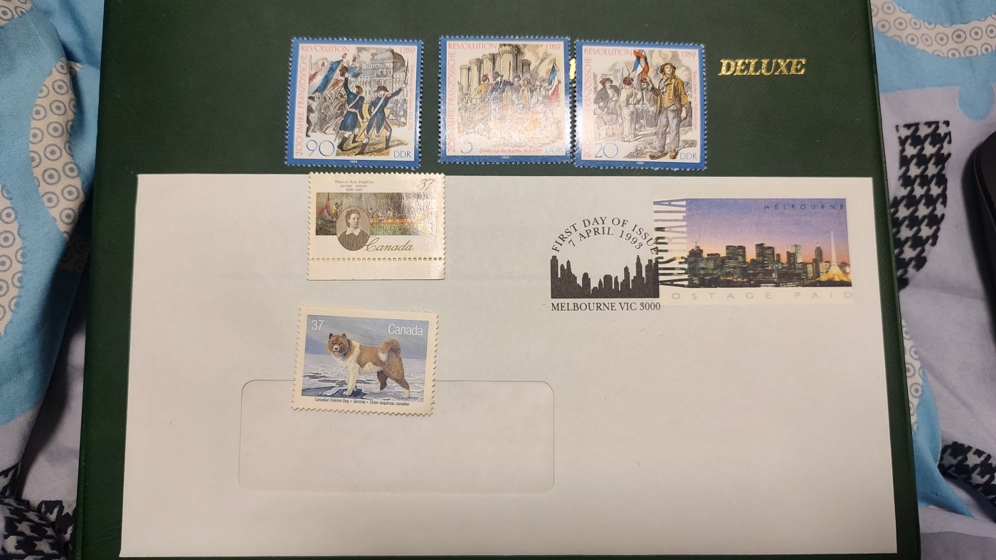 一月邮币社第九期拍卖国际邮票专场 德国套票和加拿大新票和付资封等