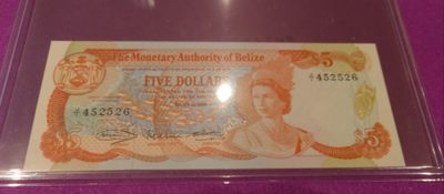 【世界钱币】精选微拍第85期暨2023年第三十二期 部分卖剩杂货大卖场(欧美洋洲篇) 1980年伯利兹5元 首发J1冠少见 全新绝品