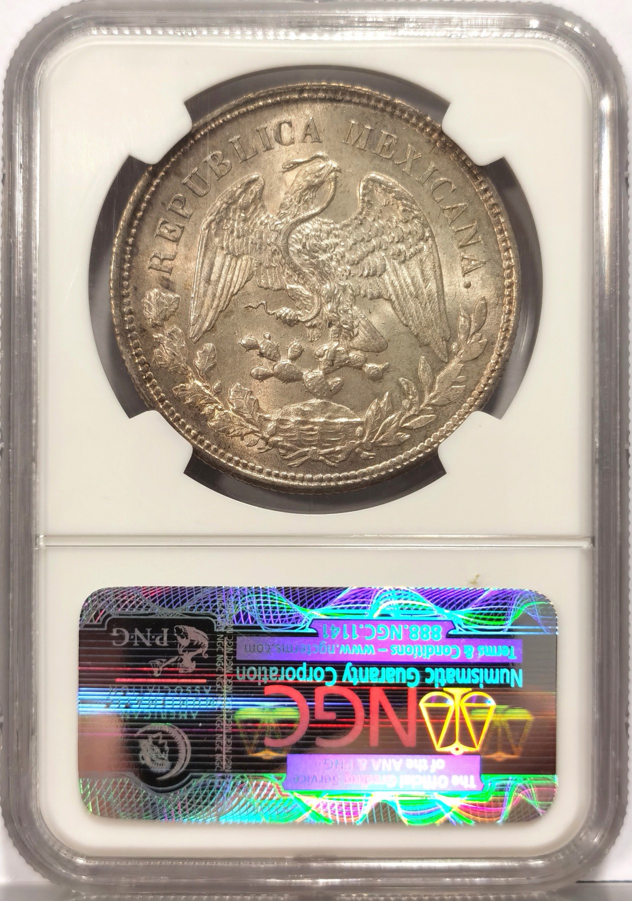 博洋堂【北京钱博会拍卖周】精品专场暨第54期（全场包邮） NGC MS64 墨西哥 1903年ZS FZ直边鹰洋 比索