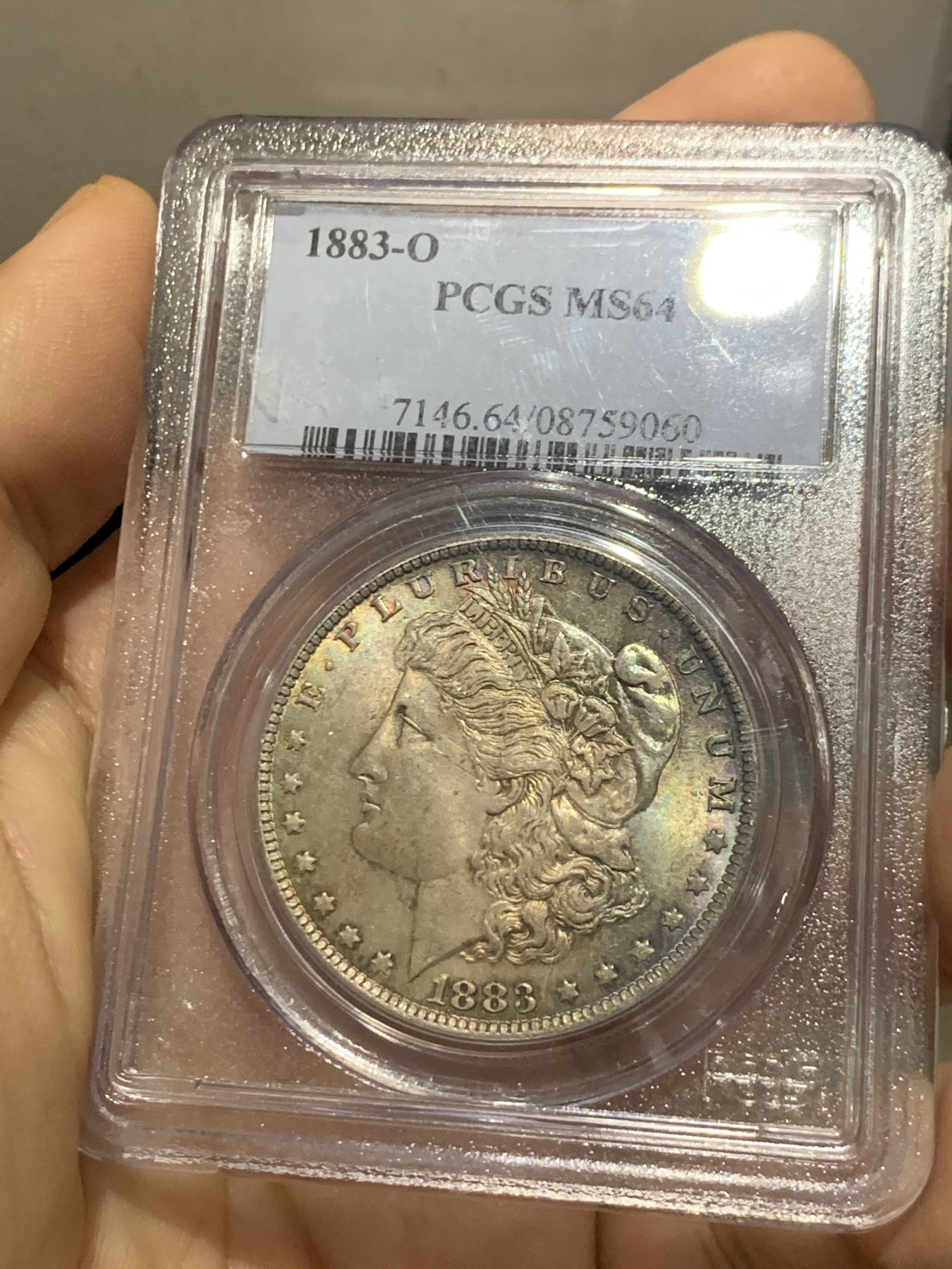 《竞宝斋》第219场-周日，周一 2场 (全场包邮) PCGS MS64 美国1883-O摩根银币