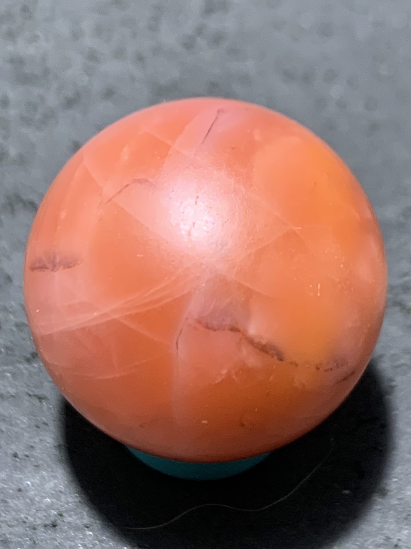 精美保山南红玛瑙2.0圆珠一颗，