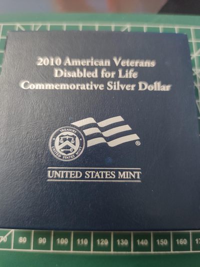 燕姐换藏第70拍 美国2010年伤残老兵纪念精制银币 原价740