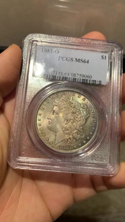 《竞宝斋》第219场-周日，周一 2场 (全场包邮) PCGS MS64 美国1883-O摩根银币