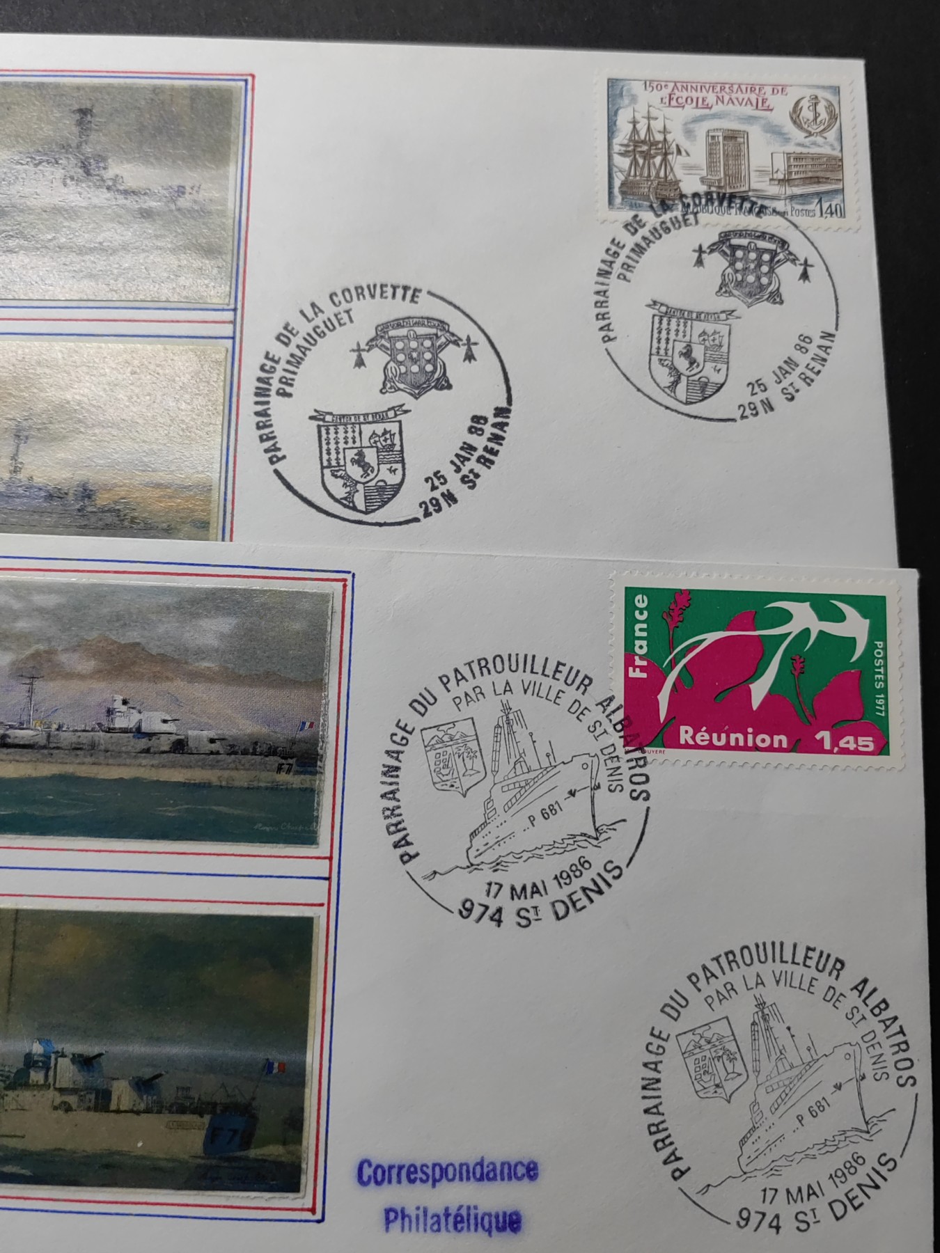 经典邮品专场（拍卖）第③②场 法国1988年 军舰纪念一套
