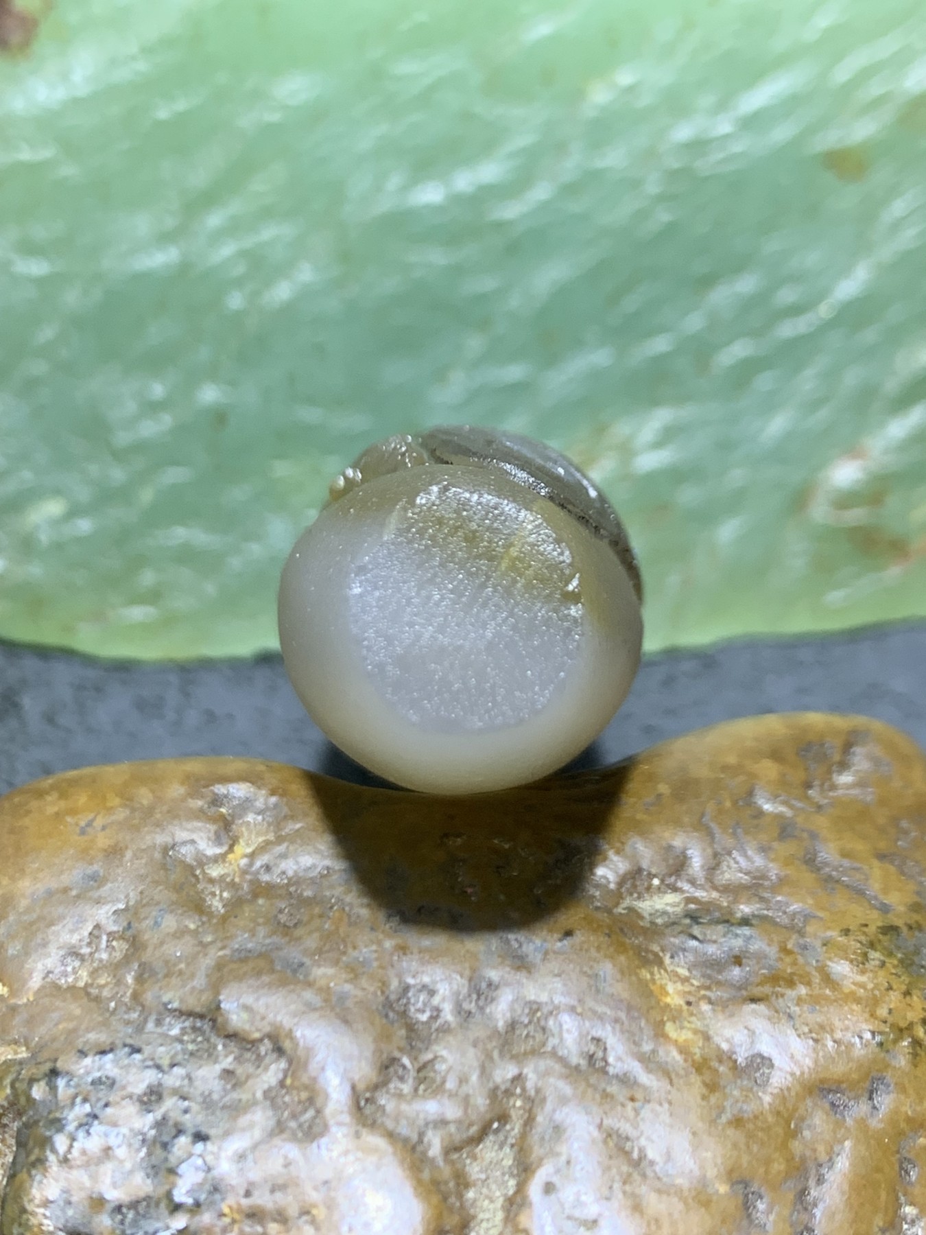 精美亚光巴西玛瑙手工俏色巧雕蝴蝶吊坠（把件）一个！