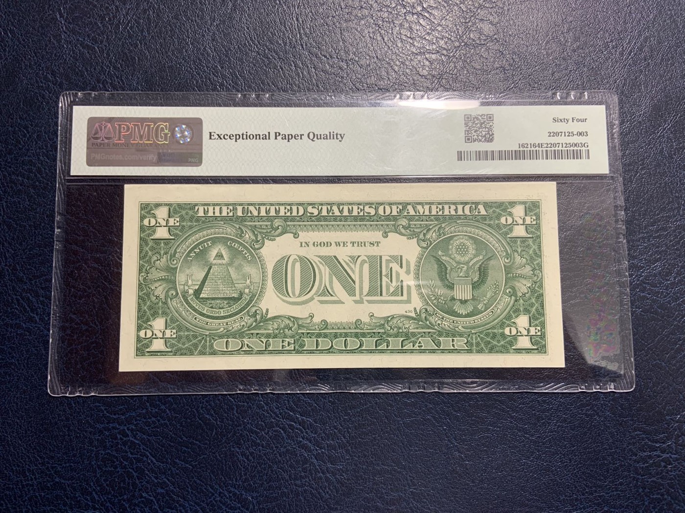 收藏联盟Quantum Auction 第307期拍卖  美国1957年1美元银币券 PMG64e