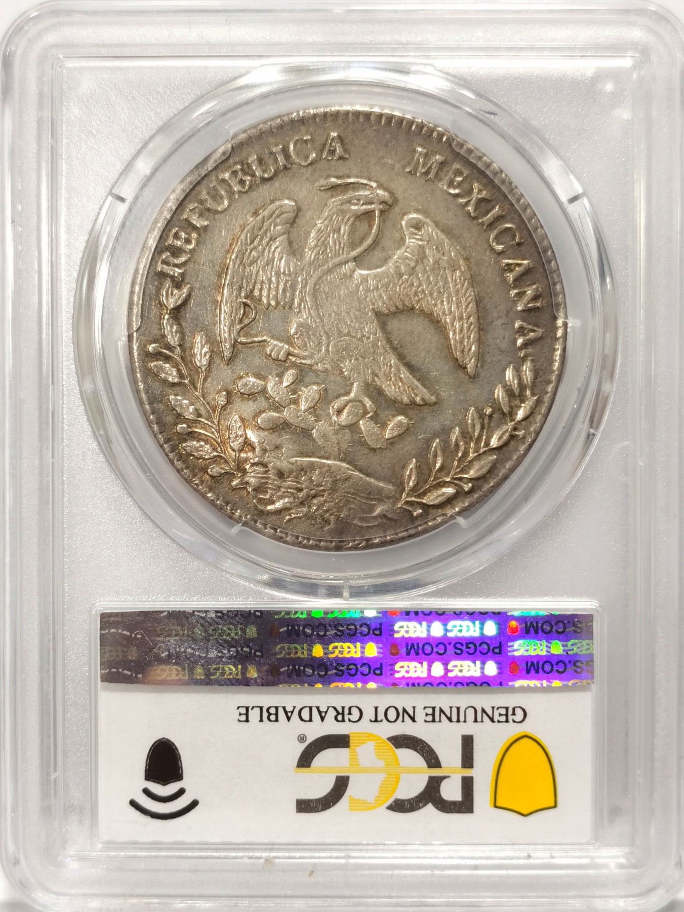 博洋堂【北京钱博会拍卖周】精品专场暨第54期（全场包邮） PCGS AU 泰国加盖墨西哥1857年DO厂鹰洋8R，分别加盖了脉轮及拉玛四世的印章，极其珍稀，2020年VF35成交价为20400美金，更多详见拍品介绍