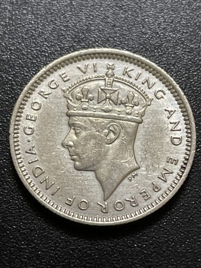 洪武诸明·稀奇钱币基地75场 - 1941年英属海峡银币10分（原光品相）