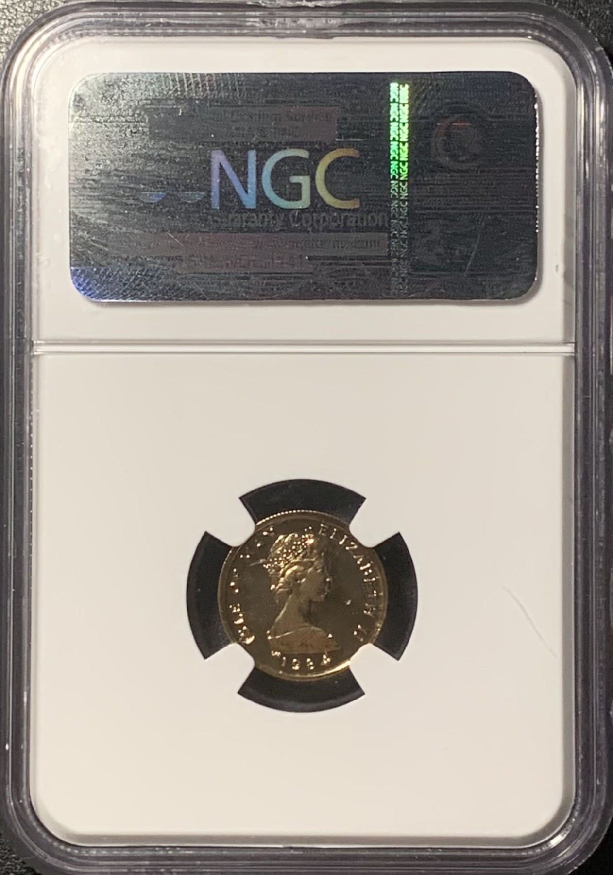 紫瑗钱币——第326期拍卖 马恩岛 1984年 伊丽莎白二世 海神 1/10盎司 金币 NGC PR70 UC 满分