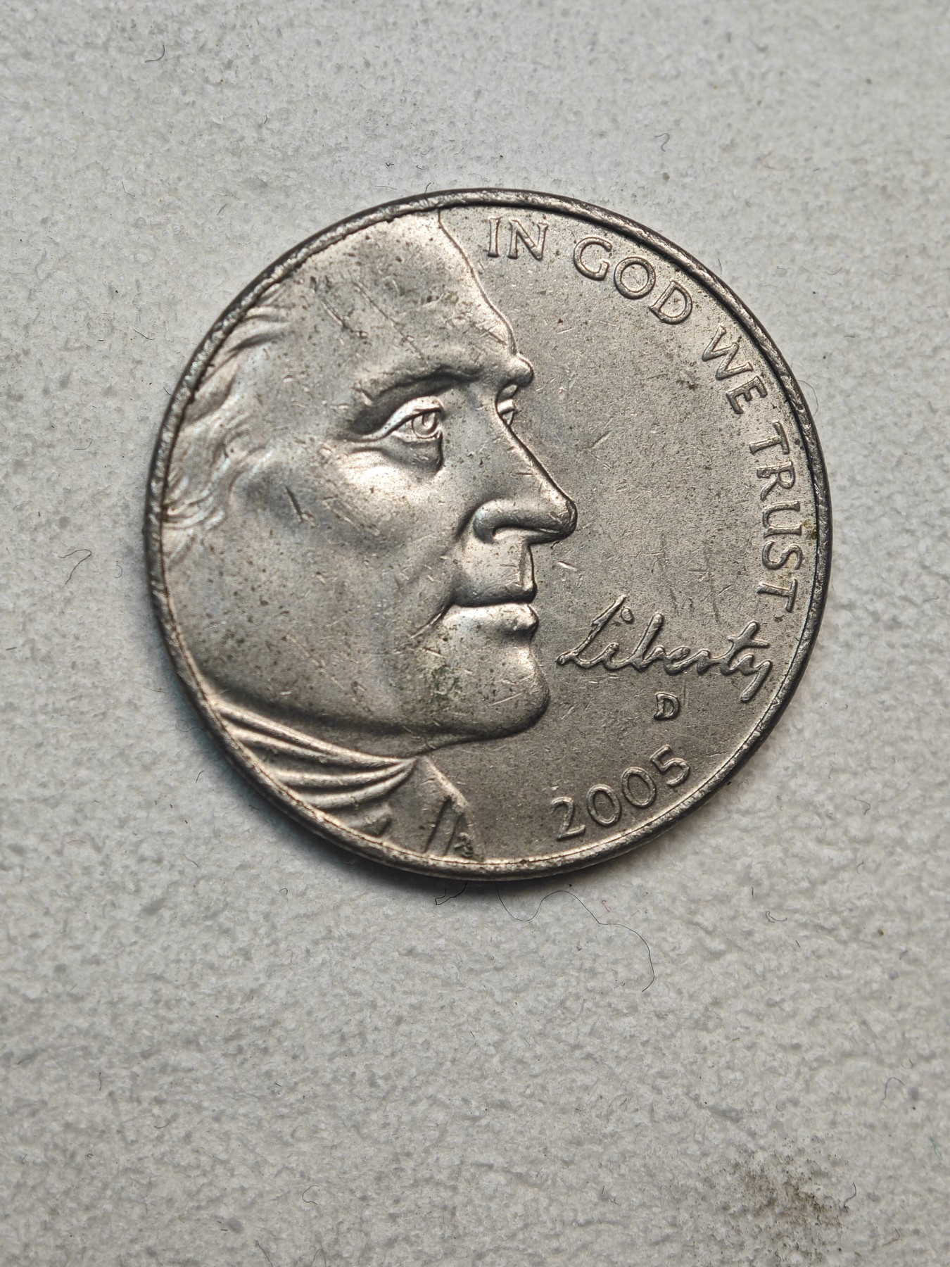 外国硬币收藏店第3期 美国2005年杰斐逊5美分纪念币