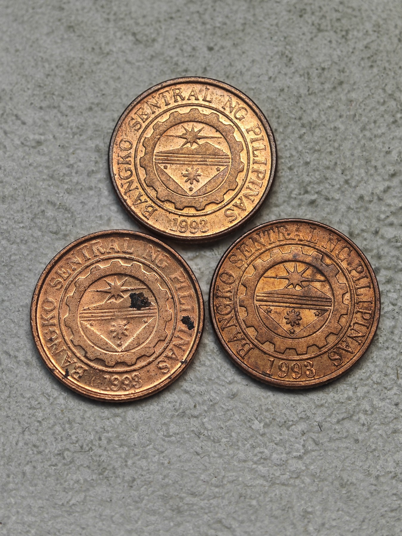 外国硬币收藏店第3期 菲律宾红铜10分3枚