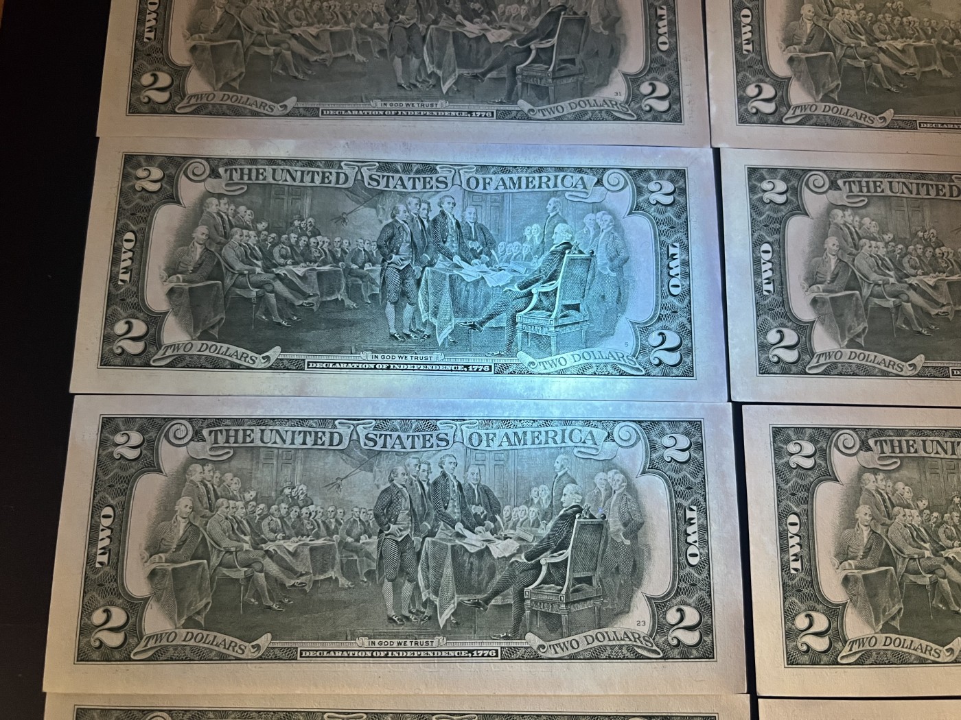 🌗乐淘淘纸币拍卖 第30期 裸钞场🌓 美国2003A版纸币十张 2美元 UNC
