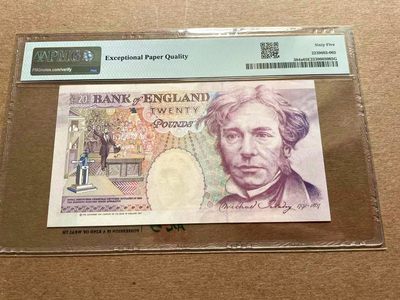 【Blue Auction】✨世界纸币精拍第399期【精】 英国 1991年20镑 皇冠版 PMG65EPQ 