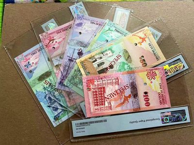 【Blue Auction】✨世界纸币精拍第399期【精】 【一组6张全套】百慕大 2009年2-100元 洋葱冠 样钞 PMG67EPQ-66EPQ 