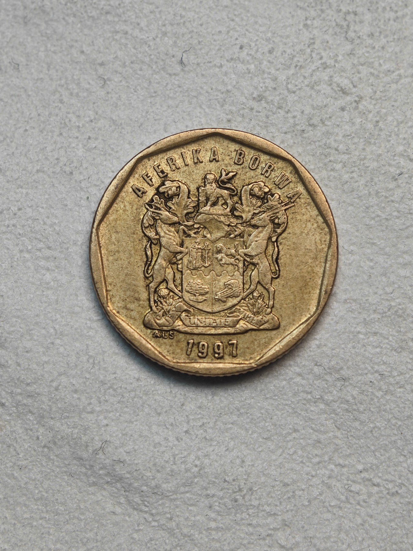 外国硬币收藏店第3期 南非1997年20分铜币