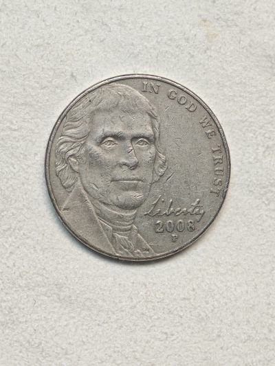 外国硬币收藏店第3期 - 美国2008年杰斐逊总统纪念币5美分