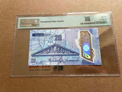 【Blue Auction】✨世界纸币精拍第399期【精】 【AA】北爱尔兰 Danske Bank 2019年20镑 PMG66EPQ 