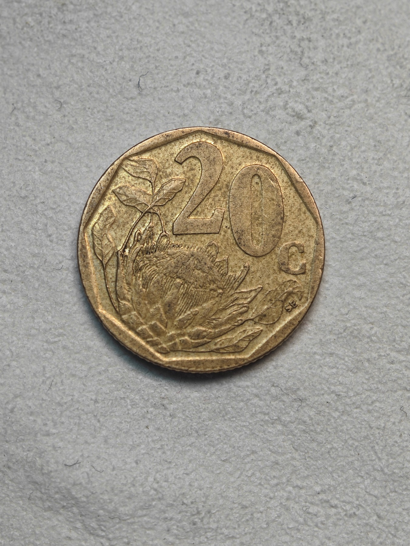 外国硬币收藏店第3期 南非1997年20分铜币