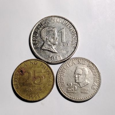231202 菲律宾硬币一组3枚