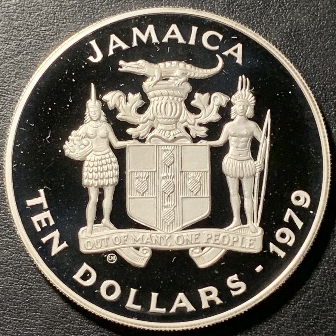 紫瑗钱币——第326期拍卖 牙买加 1979年 国际儿童年 10元 23.32克 0.925银 精制