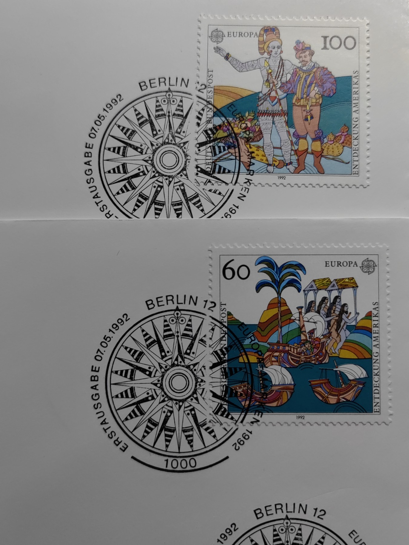 多国精美邮品专场（拍卖）第③③场 德国1992年 哥伦布发现美洲500周年