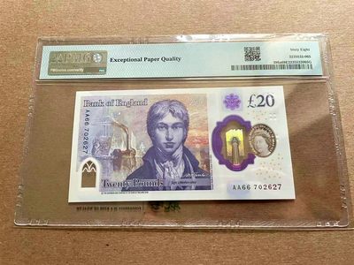 【Blue Auction】✨世界纸币精拍第399期【精】 英国 2020年20镑 PMG68EPQ 超高分