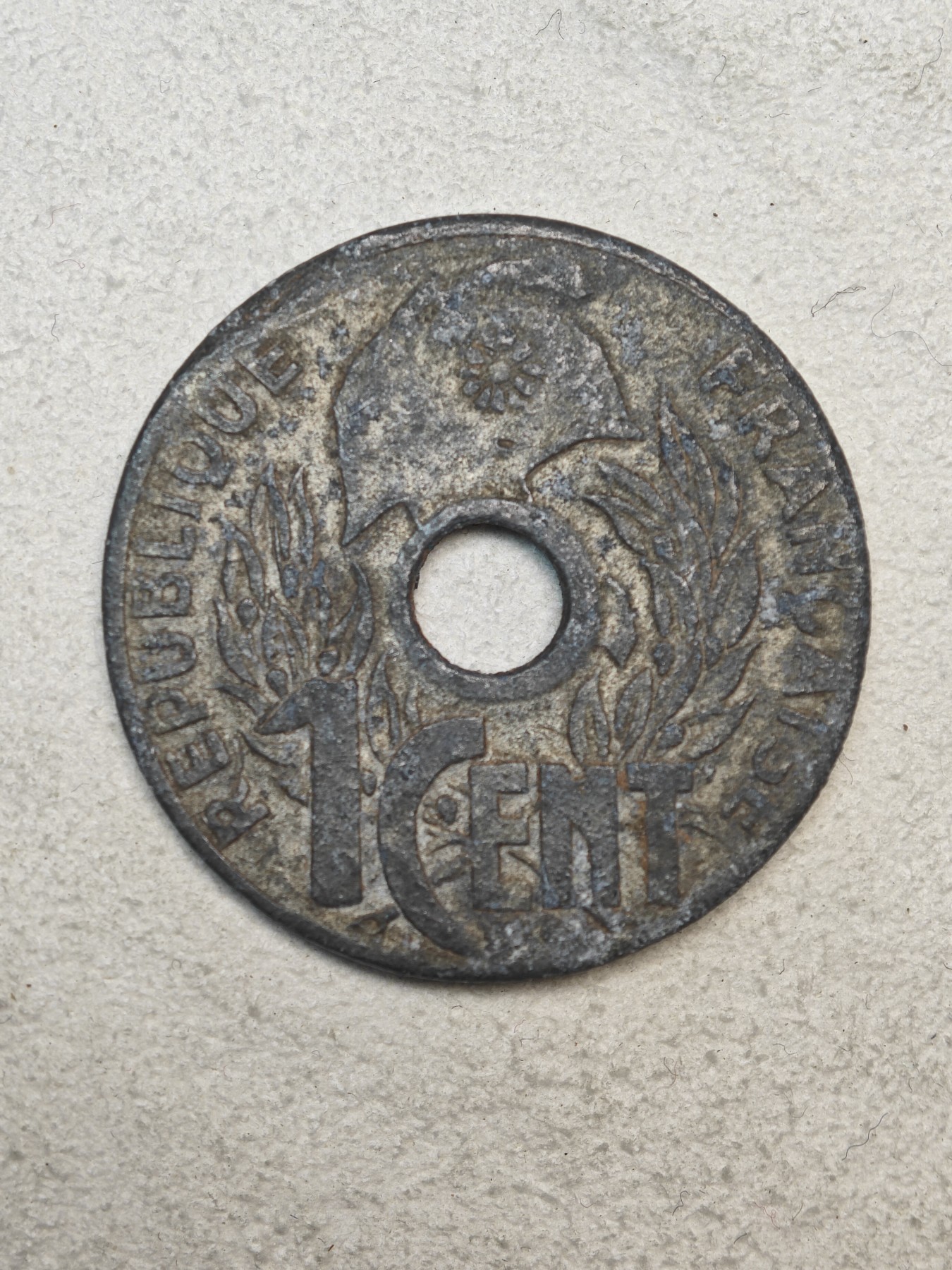 外国硬币收藏店第3期 法属印度支那1941年1分锌币