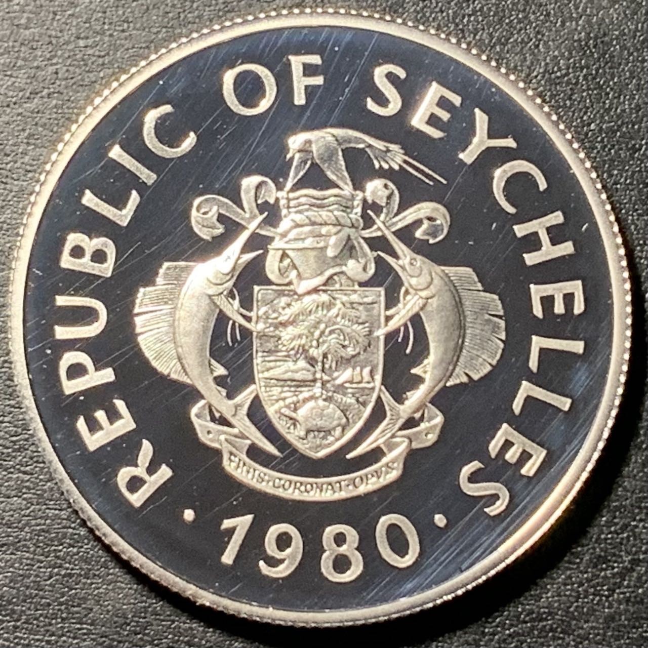 紫瑗钱币——第326期拍卖 塞舌尔 1980年 国际儿童年 50卢比 19.44克 0.925银 精制