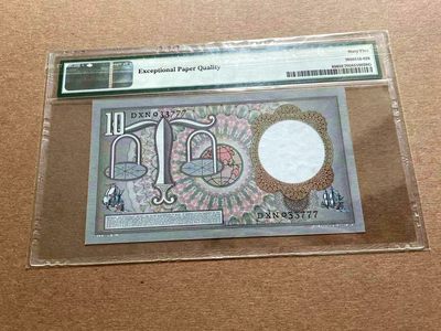 【Blue Auction】✨世界纸币精拍第399期【精】 【777豹子号】荷兰 1953年10盾 PMG65EPQ 