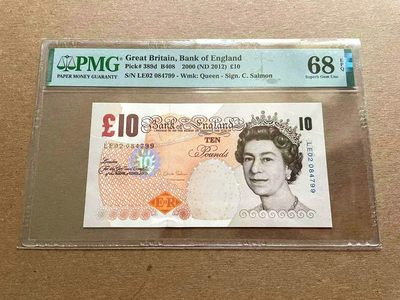 【Blue Auction】✨世界纸币精拍第399期【精】 英国 2012年10镑 PMG68EPQ 高分 