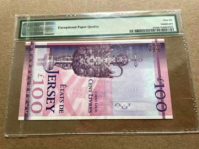 【Blue Auction】✨世界纸币精拍第399期【精】 【392百位小号】泽西 2012年100镑 女王登基60周年纪念钞 PMG66EPQ 