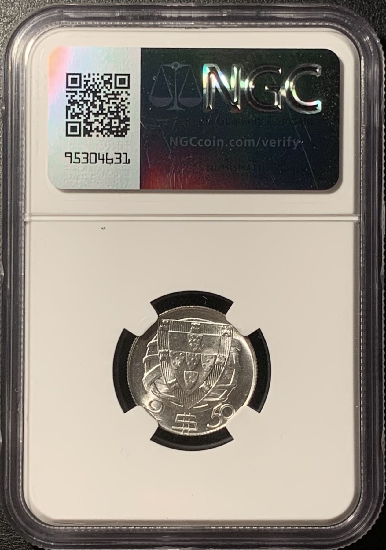 紫瑗钱币——第326期拍卖 葡萄牙 1951年 帆船 2.5埃斯库多 银币 NGC MS66